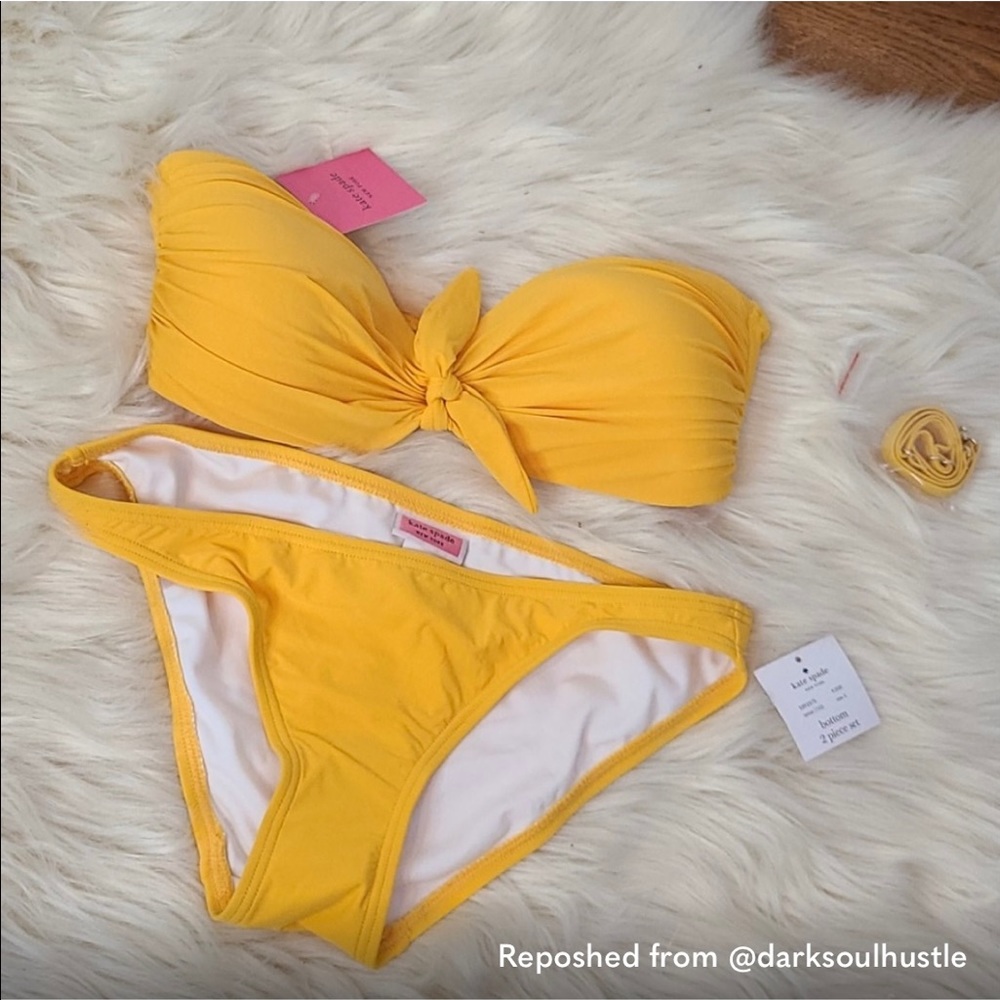 NWT Kate Spade 🍋 yellow bikini cruise 2020 small